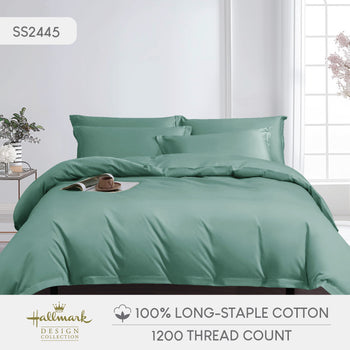 Long-Staple Cotton Bed Sheet – 1200TC - Green
