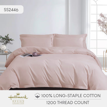 Long-Staple Cotton Bed Sheet – 1200TC - Pink