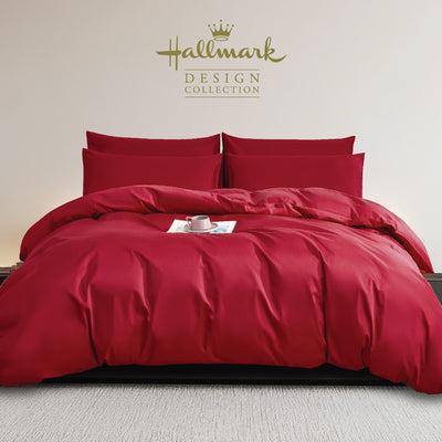 Long-Staple Cotton Bed Sheet – 1200TC - Rose Red