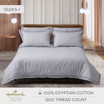 Classic Egyptian Cotton Bed Sheet - 1200TC - Purple