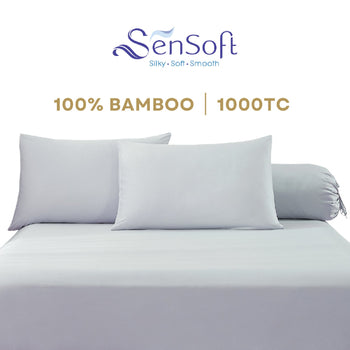 Sensoft Smooth Bamboo Bed Linen - Grey Green Color