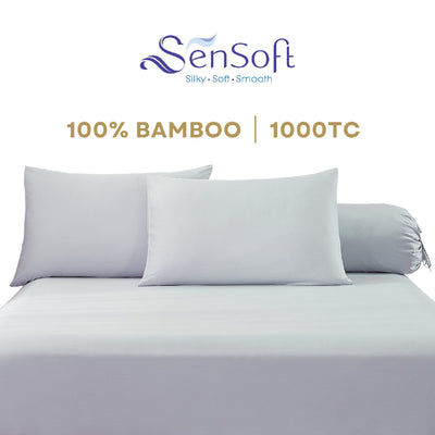Sensoft Smooth Bamboo Bed Linen - Grey Green Color