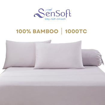 Sensoft Smooth Bamboo Bed Linen - Yam Purple Color Plain