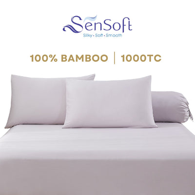 Sensoft Smooth Bamboo Bed Linen - Yam Purple Color Plain