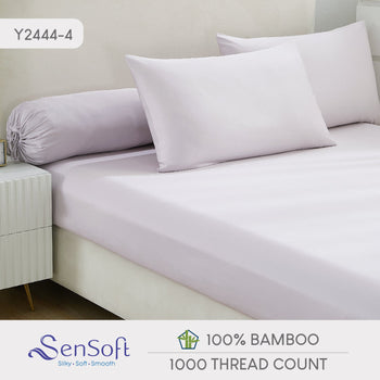 Smooth Bamboo Bed Sheet - 1000TC - Yam Purple