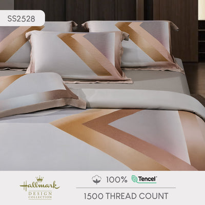 Pure Tencel - 1500TC Chevron Grey