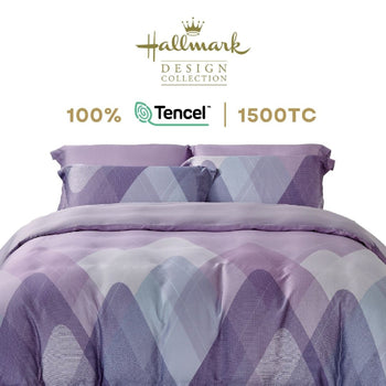 Pure Tencel - 1500TC Geometric Purple