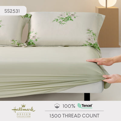 Pure Tencel - 1500TC Floral Green