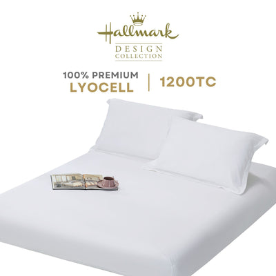 Hallmark Lyocell Fitted Sheet Set - Snow