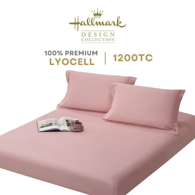 Hallmark Lyocell Fitted Sheet Set - Pink