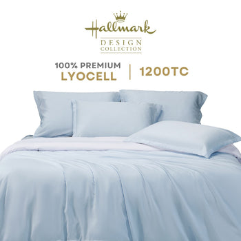 Hallmark Lyocell Full Bedlinen Set - Sky Blue