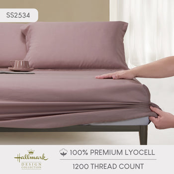 Hallmark Lyocell Fitted Sheet Set - Lavender