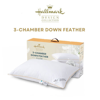 Hallmark 3-Chamber Feather Down Pillow