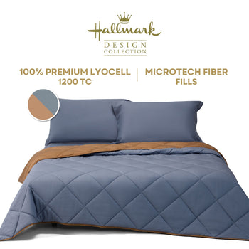 Hallmark Lyocell Comforter Quilt - Deep Blue
