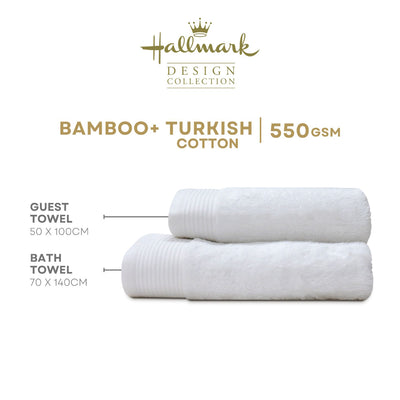 Hallmark Turkish Cotton Bamboo Towels 550 gsm
