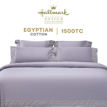 Hallmark Royal Egyptian Cotton Bed Sheet - 1500TC - Purple Lace