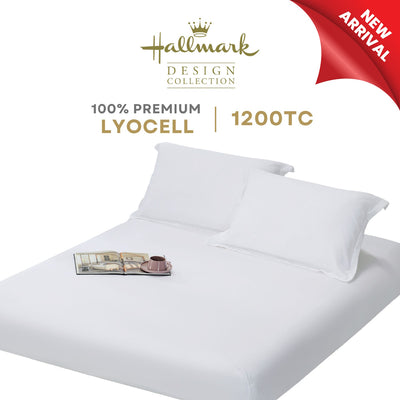 Hallmark Lyocell Fitted Sheet Set - Snow