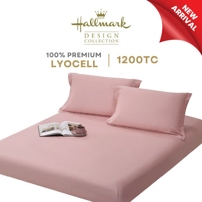 Hallmark Lyocell Fitted Sheet Set - Pink