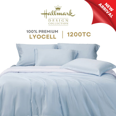 Hallmark Lyocell Full Bedlinen Set - Sky Blue