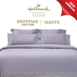 Hallmark Royal Egyptian Cotton Bed Sheet - 1500TC - Purple Lace