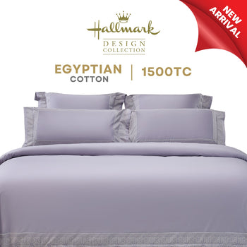 Hallmark Royal Egyptian Cotton Bed Sheet - 1500TC - Purple Lace
