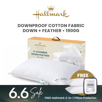 Hallmark Feather Down 3-Chamber Pillow
