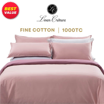 Linen Culture Fine Cotton Bed Linen - Pink Color