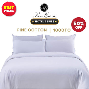 Linen Culture Fine Hotel Bed Linen Collection - Pure White Color