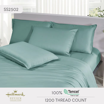 Pure Tencel Bed Sheet – 1200TC – Turkish Blue