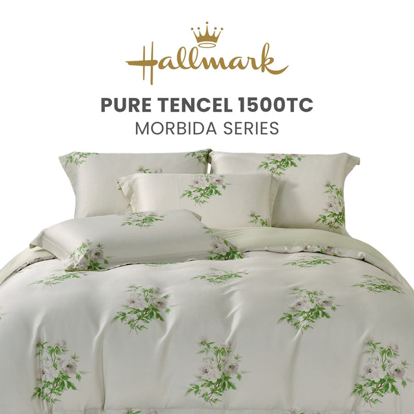 Hallmark Morbida 1500 TC TENCEL™ Bedding | Silky & Cool | Floral Green ...