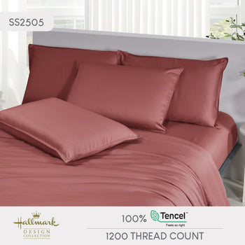Pure Tencel Bed Sheet – 1200TC – Red