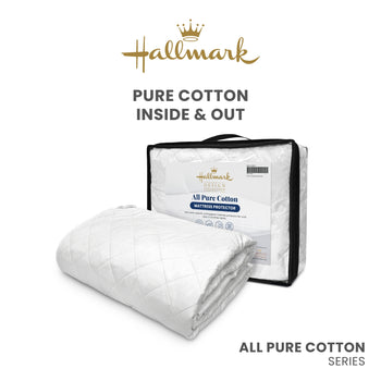 Hallmark Cotton Fabric Microtech Fills Mattress Protector
