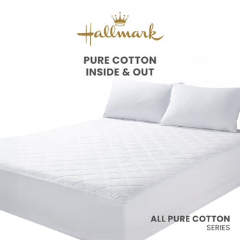 Hallmark Cotton Fabric Microtech Fills Mattress Protector