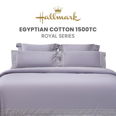 Hallmark Royal Egyptian Cotton 1500TC Laced/Emb - Purple