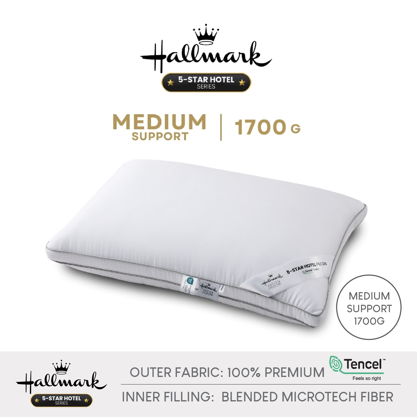 Hallmark 5-Star Hotel Premium Pillow