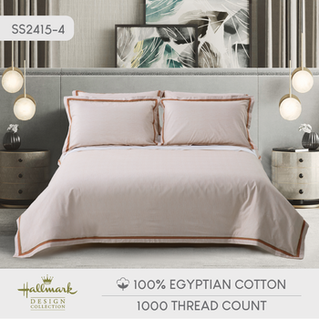 Classic Egyptian Cotton Bed Sheet - 1000TC - Khaki