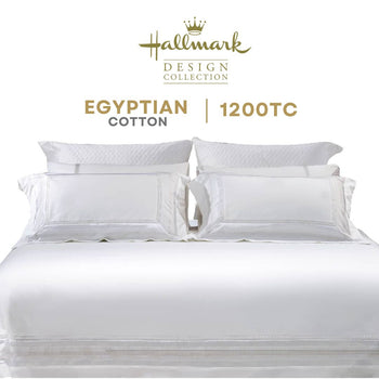 White Hallmark Royal Italian Design Egyptian Cotton Bed Linen 